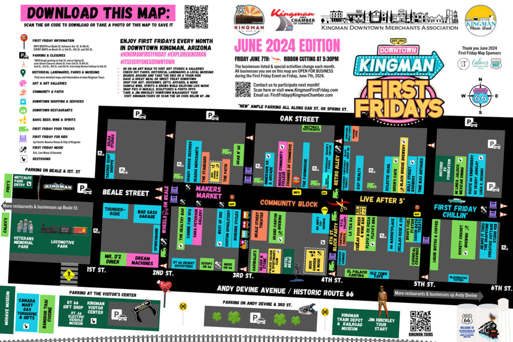 First Fridays Map